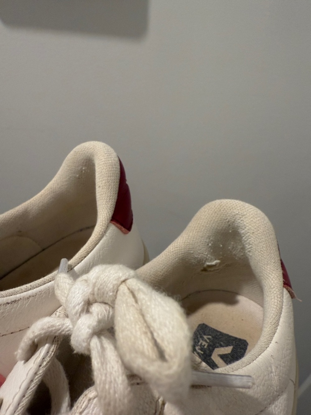 Vejas Campo Leather Sneakers Pink and Red - Picture 9 of 9